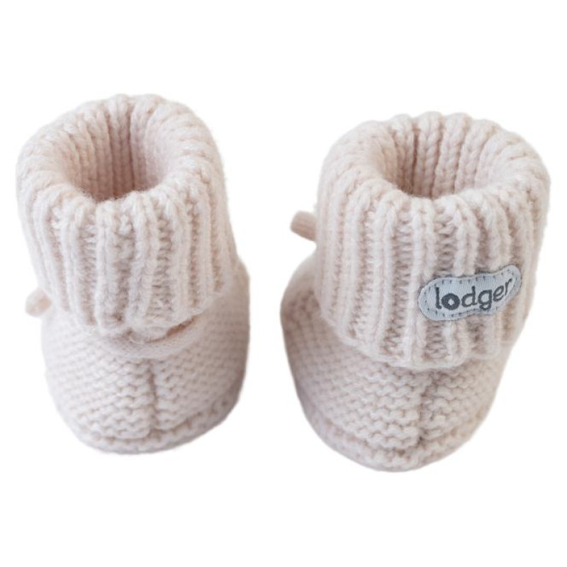 Lodger Slipper Folklore Merino vilnas čībiņas, Birch, 0-6m - SLM 599_0-6