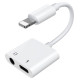 Joyroom S-Y104 headphone adapter Lightning - Lightning / mini jack 3.5mm - white