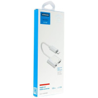 Joyroom S-Y104 headphone adapter Lightning - Lightning / mini jack 3.5mm - white