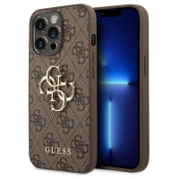 Guess GUHCP14L4GMGBR iPhone 14 Pro 6,1" brązowy/brown hardcase 4G Big Metal Logo