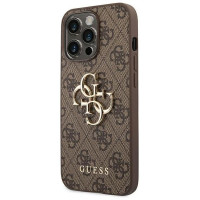 Guess GUHCP14L4GMGBR iPhone 14 Pro 6,1" brązowy/brown hardcase 4G Big Metal Logo