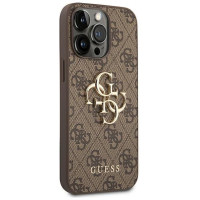 Guess GUHCP14L4GMGBR iPhone 14 Pro 6,1" brązowy/brown hardcase 4G Big Metal Logo
