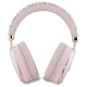 Guess GCube Metallic Script Logo Headphones - Pink