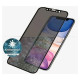 Panzerglass E2E Super+ privacy tempered glass for iPhone XR / 11 - with black frame