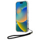 Karl Lagerfeld IML Zebra Pattern & Cord iPhone 16 Pro Case - Black