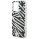 Karl Lagerfeld IML Zebra Pattern & Cord iPhone 16 Pro Case - Black