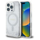 Guess Resin Gradient Glitter MagSafe case for iPhone 16 Pro - silver