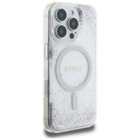 Guess Resin Gradient Glitter MagSafe case for iPhone 16 Pro - silver