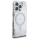 Guess Resin Gradient Glitter MagSafe case for iPhone 16 Pro - silver