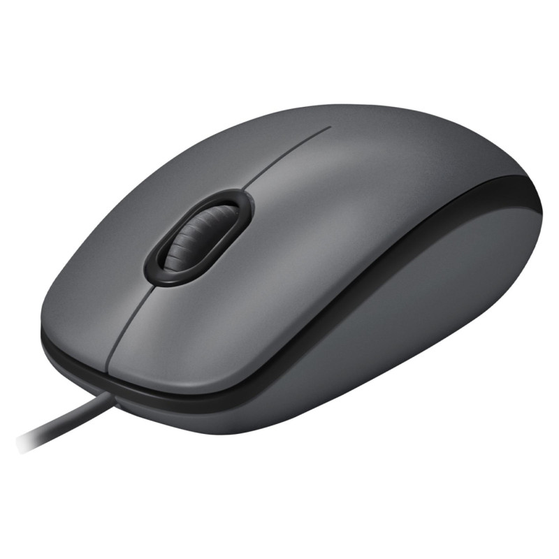 Logitech MOUSE USB OPTICAL M100/BLACK 910-006652 LOGITECH