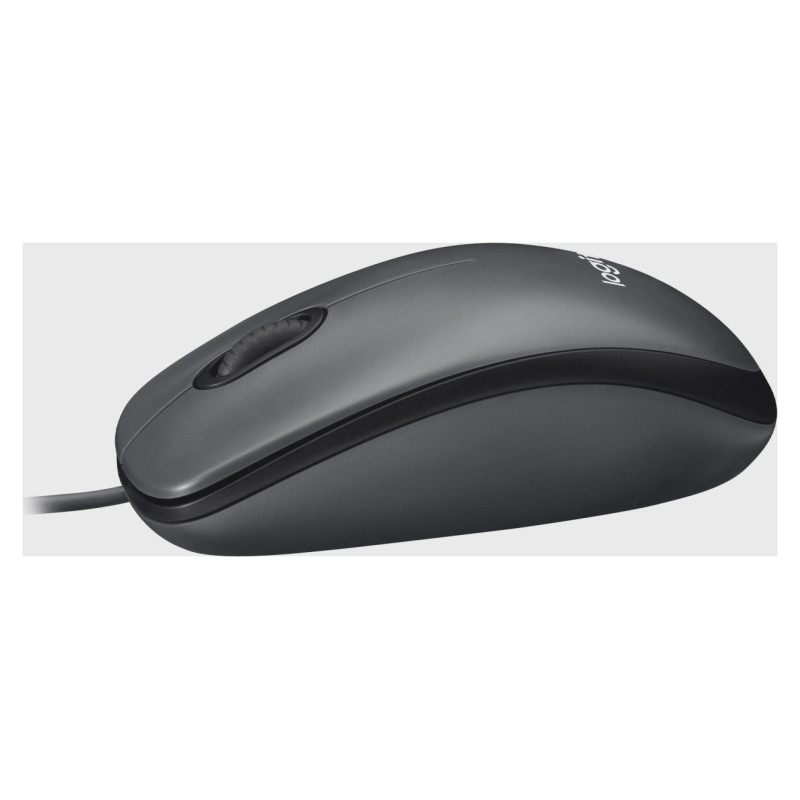 Logitech MOUSE USB OPTICAL M100/BLACK 910-006652 LOGITECH