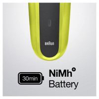 Braun Series 3 bārdas  el.skuveklis, melns/zaļš - 300S Green