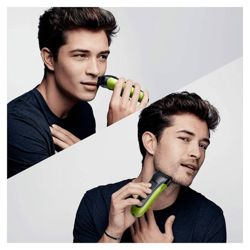 Braun Series 3 bārdas  el.skuveklis, melns/zaļ&scaron; - 300S Green