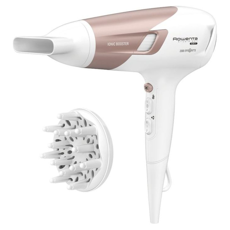 Rowenta fēns Power 2100W, balts un rozā - CV5830