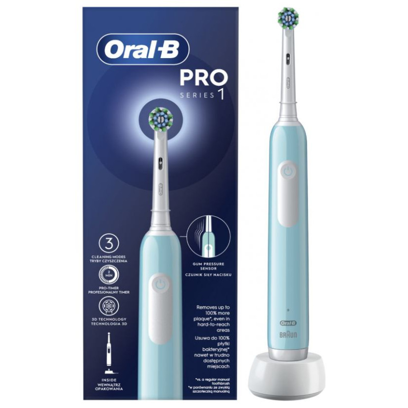 Braun el.zobu  birste Cross Action, zila - D 305.513.3 Blue