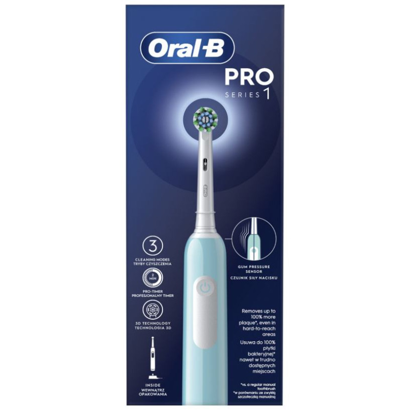 Braun el.zobu  birste Cross Action, zila - D 305.513.3 Blue