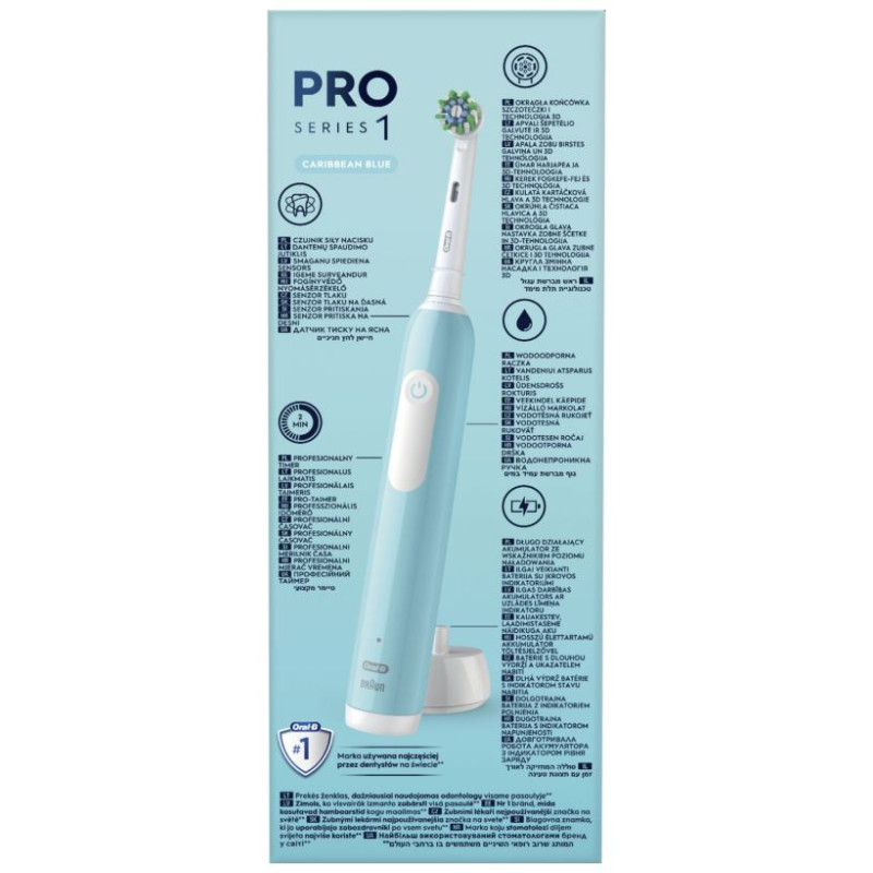 Braun el.zobu  birste Cross Action, zila - D 305.513.3 Blue