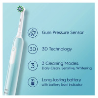 Braun el.zobu  birste Cross Action, zila - D 305.513.3 Blue