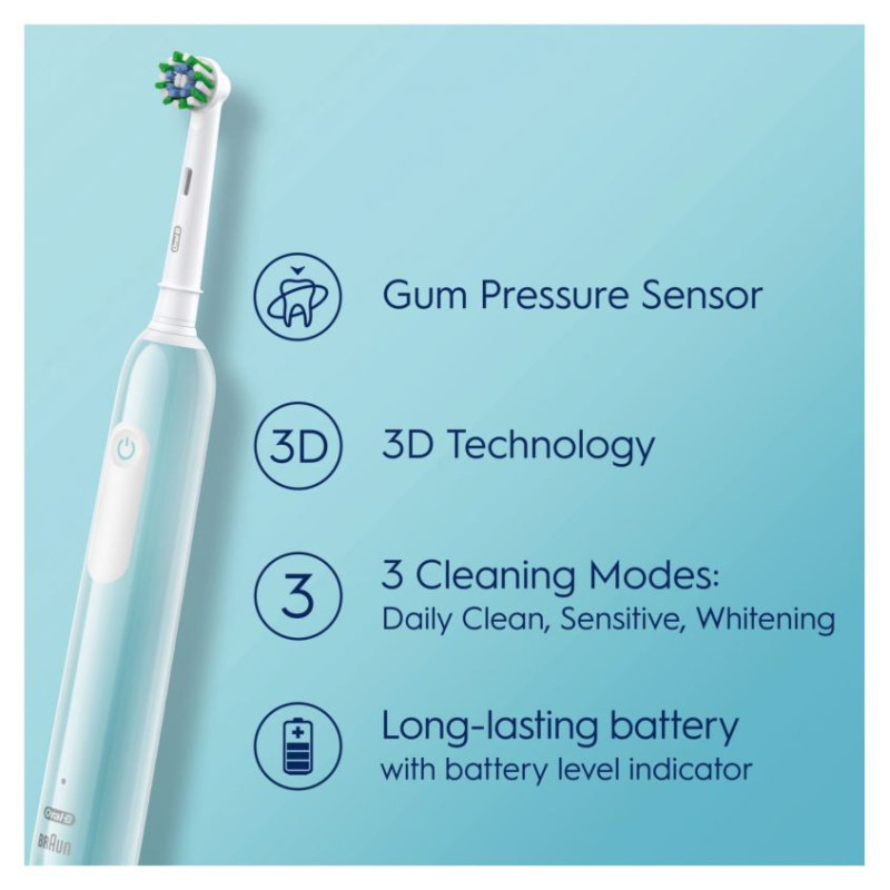 Braun el.zobu birste Pro Series 1, melna un zila - D 305.523.3H