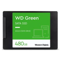 Western Digital SSD|WESTERN DIGITAL|Green|480GB|SATA 3.0|SLC|Read speed 545 MBytes/sec|2,5"|MTBF 1000000 hours|WDS480G3G0A