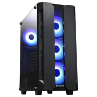Chieftec Case|CHIEFTEC|HUNTER|MidiTower|Not included|ATX|MiniITX|Colour Black|GS-01B-OP