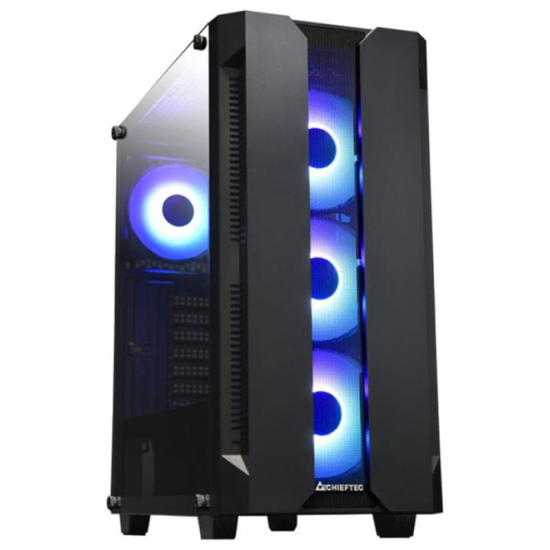 Chieftec Case|CHIEFTEC|HUNTER|MidiTower|Not included|ATX|MiniITX|Colour Black|GS-01B-OP