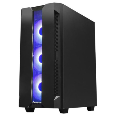 Chieftec Case|CHIEFTEC|HUNTER|MidiTower|Not included|ATX|MiniITX|Colour Black|GS-01B-OP