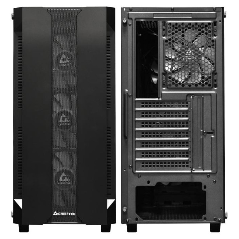 Chieftec Case|CHIEFTEC|HUNTER|MidiTower|Not included|ATX|MiniITX|Colour Black|GS-01B-OP