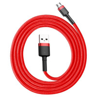 Baseus Cafule Cable CAMKLF-B09 USB-A / micro USB 2.4A 1 m - red