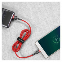 Baseus Cafule Cable CAMKLF-B09 USB-A / micro USB 2.4A 1 m - red
