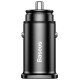 Baseus Square smart car charger 2x USB QC3.0 Quick Charge 3.0 SCP AFC 30W black (CCALL-DS01)
