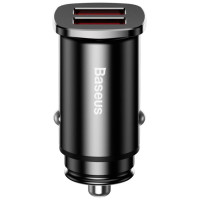 Baseus Square smart car charger 2x USB QC3.0 Quick Charge 3.0 SCP AFC 30W black (CCALL-DS01)