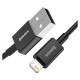 Baseus Superior USB - Lightning cable 2.4 A 2 m black (CALYS-C01)