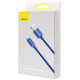 Baseus Crystal Shine Series cable USB cable for fast charging and data transfer USB Type A - Lightning 2.4A 2m blue (CAJY000103)