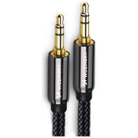 Wozinsky universal mini jack cable 2x AUX cable 1.5 m black