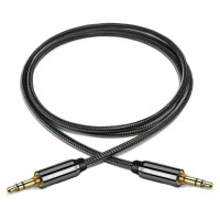 Wozinsky universal mini jack cable 2x AUX cable 1.5 m black