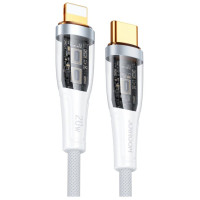Joyroom Star-Cloud Series A3 USB-C / Lightning Cable 20W 1.2m with Smart Switch - White