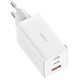 Baseus GaN 2xUSB C 1xUSB 65W fast charger Baseus GaN5 Pro + USB C - USB C 100W cable - white