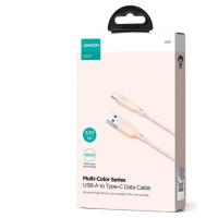 Joyroom Multi-Color Series S-A34 USB-A / USB-C Cable 100W 1m - Pink