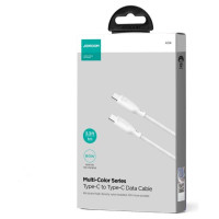 Joyroom Multi-Color Series S-A34 USB-C / USB-C PD 60W 1m Cable - White