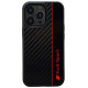 Audi Carbon Fiber Stripe iPhone 13 Pro / 13 6.1" black/black hardcase AUS-TPUPCIP13P-R8/D1-BK
