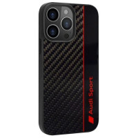 Audi Carbon Fiber Stripe iPhone 13 Pro / 13 6.1" black/black hardcase AUS-TPUPCIP13P-R8/D1-BK