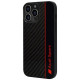 Audi Carbon Fiber Stripe iPhone 13 Pro / 13 6.1" black/black hardcase AUS-TPUPCIP13P-R8/D1-BK