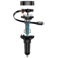 Baseus Enjoyment Pro USB-C (female) / Lightning (male) 60W car charger - black