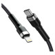 Wozinsky WNBCL2 Lightning / USB-C PD 30W cable 2 m - black