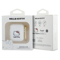 Hello Kitty Silicone 3D Kitty Head case for AirPods 1/2 - white