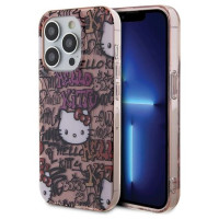 Hello Kitty IML Tags Graffiti case for iPhone 15 Pro - pink
