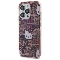Hello Kitty IML Tags Graffiti case for iPhone 15 Pro - pink