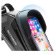 Rockbros B68 bicycle bag for armored frame with phone pocket and cover 1.7l - black