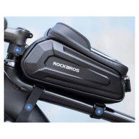Rockbros B68 bicycle bag for armored frame with phone pocket and cover 1.7l - black